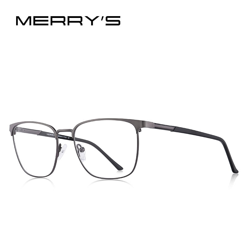 MERRYS DESIGN Men Luxury Alloy Optics Glasses Frames Male Square Ultralight Myopia Prescription Glasses Fashion Style S2058