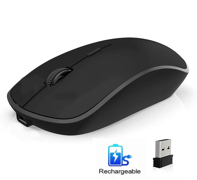 Wireless Keyboard and Mouse Set Spanish Layout Ergonomic Silent Rechargeable Mouse and Keyboard Combo USB Plug And Play