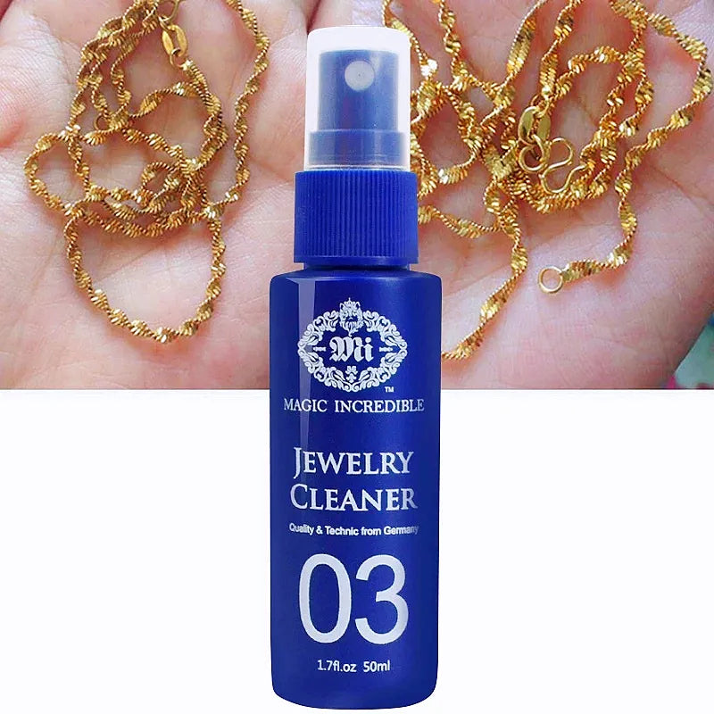 1/2/3pcs 50ml Anti-tarnish Jewelry Cleaner Gold Pearl Watch Diamond Ring Cleaning Spray Cleaning Spray Jewelry Maintenance VL