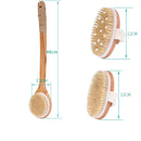 TREESMILE Natural Bristle Bath Brush Exfoliating Wooden Body Massage Shower Brush SPA Woman Man Skin Care Dry Body Brush D40
