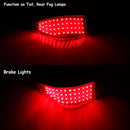iJDM Car LED Tail Rear Bumper Reflector Lights For Lexus IS250 IS350 Function as Tail,Brake & Rear Fog Lamps,Turn Light 06-2013