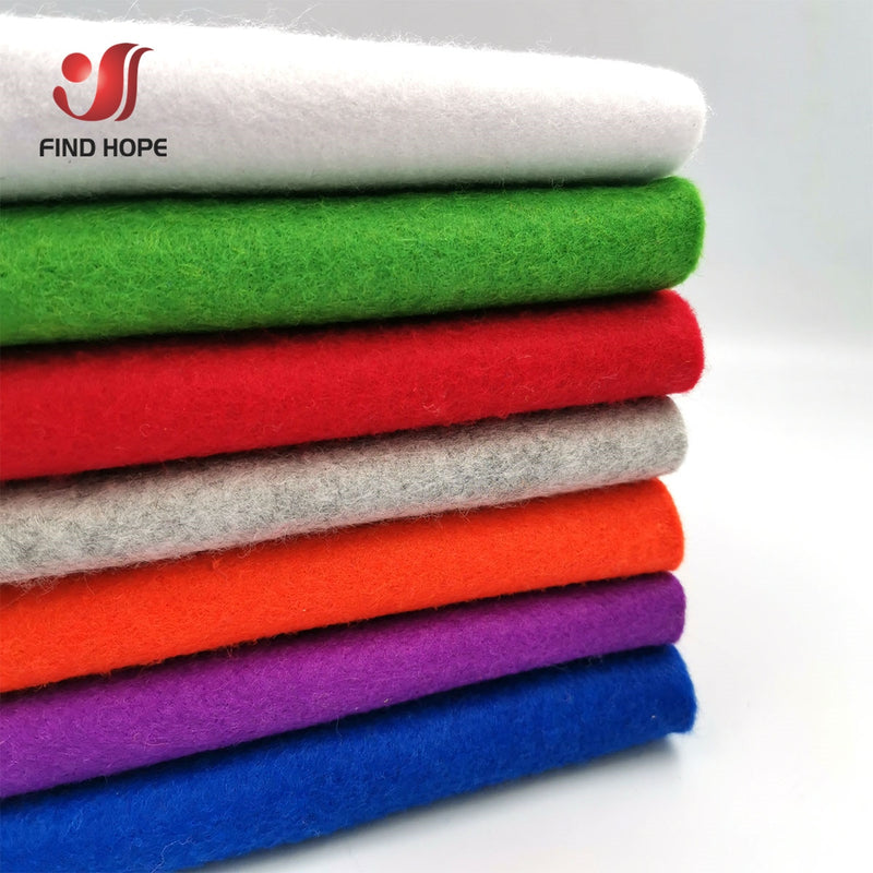 7 Rolls 20*90cm Soft Felt Fabric Non-woven Felt Fabric Sheet  DIY Sewing Dolls Crafts Material 1.4mm Thick