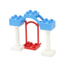 Big Building Blocks Playground Pipeline Parts Slide Ladder Swing  Compatible Bricks Sets Baby Assemble Education Montessori Toys