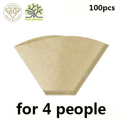 100Pc Per Pack Replacement Professional Filters Paper For Coffee Cup Filter Paper Espresso Mocha Pot Strainer Sheet Kitchen Tool