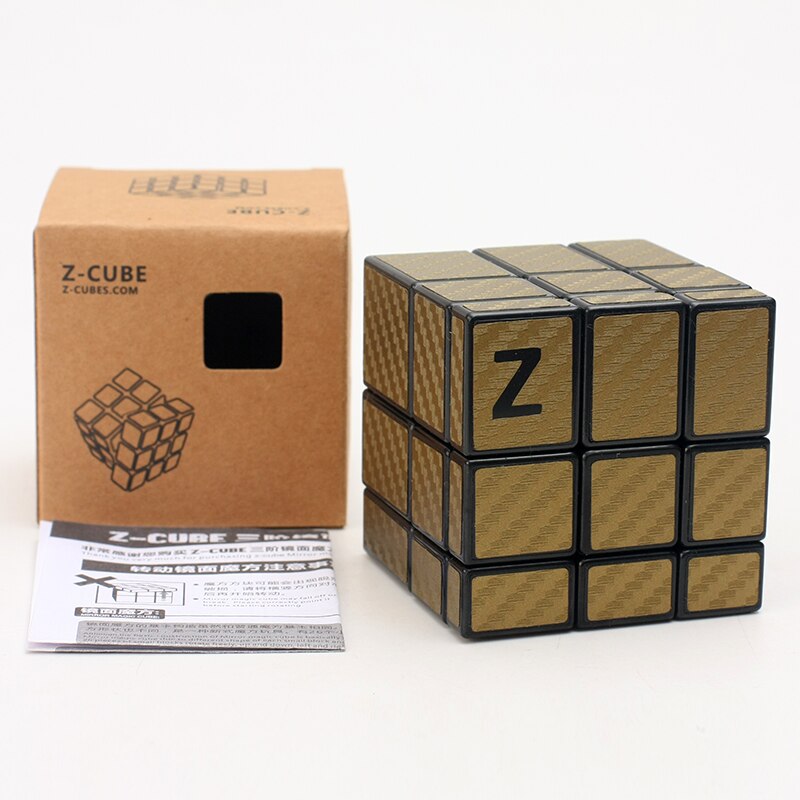 New ZCUBE 3x3 Mirror Cube Magic With Carbon Fiber sticker Educational Cubo magico Toys as a gift children kids maze educational