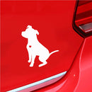 10.15cm/4.0" Cute Pit Bull Dog Reflective Car Vehicle Body Window Decals Sticker Water-resistant Decoration