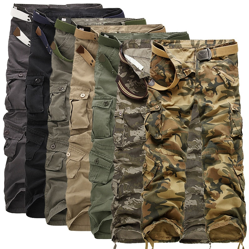 2023 Hot sale free shipping men cargo pants camouflage  trousers military pants for man 7 colors