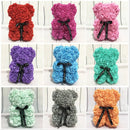 25cm Artificial Flowers Rose Bear Girlfriend Anniversary Christmas Valentine's Day Gift Birthday Present For Wedding Party