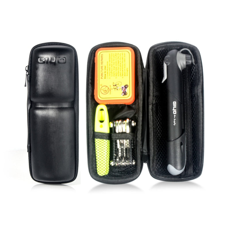 Bicycle Repair Tools Portable MTB Bike Tire Repair Kits Bicycle Tool Pump Cycling Puncture Repair Tool Bag Bike Storage Bottle