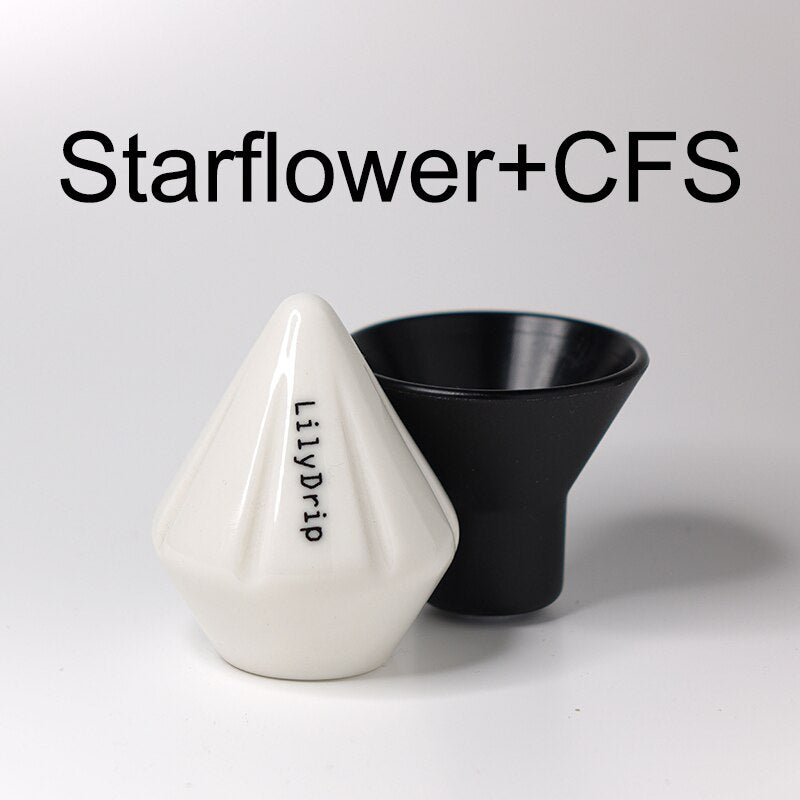 Lilydrip Coffee Filter Transformer Ceramic Pour Over Coffee Maker Set Improves Drip Flow Rate Coffee Accessories For Coffee Bar