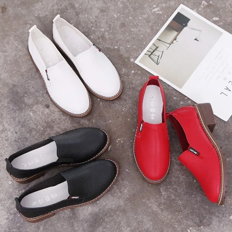 new fashion Women Flat Shoes Round Toe Lace-Up Oxford Shoes Woman brogue casual shoes m89