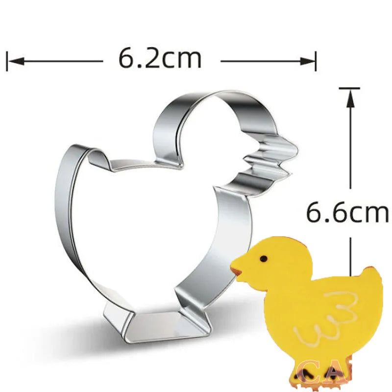 Easter chicken sheep rabbit egg butterfly metal cookie cutters party Biscuit mold fondant cake Pastry decor cupcake topper