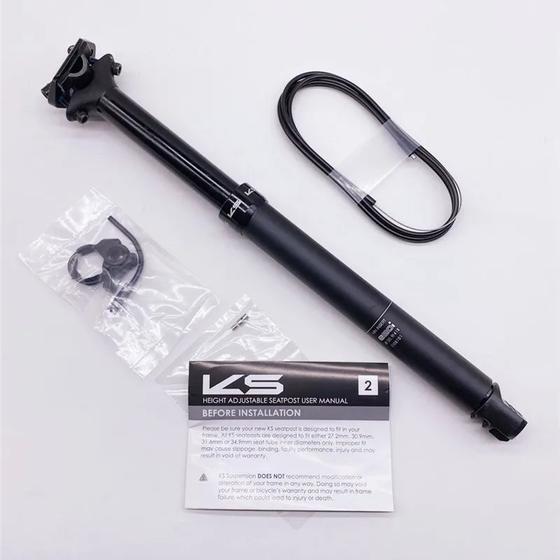 KS seatpost E20/E20-i with remote control dropper seat post 30.9/31.6mm travel125mm EXA bicycle