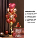 Light Up LED Balloon Stand Kit 13Pcs Balloons Reusable Clear Column Holder Set For Table Floor Wedding Birthday Party Supplies