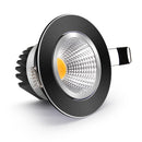 Black/White Body Recessed LED Dimmable Downlight COB 6W12W 15W LED Spot Light LED Decoration Ceiling Lamp AC110V/220V Spot lamp