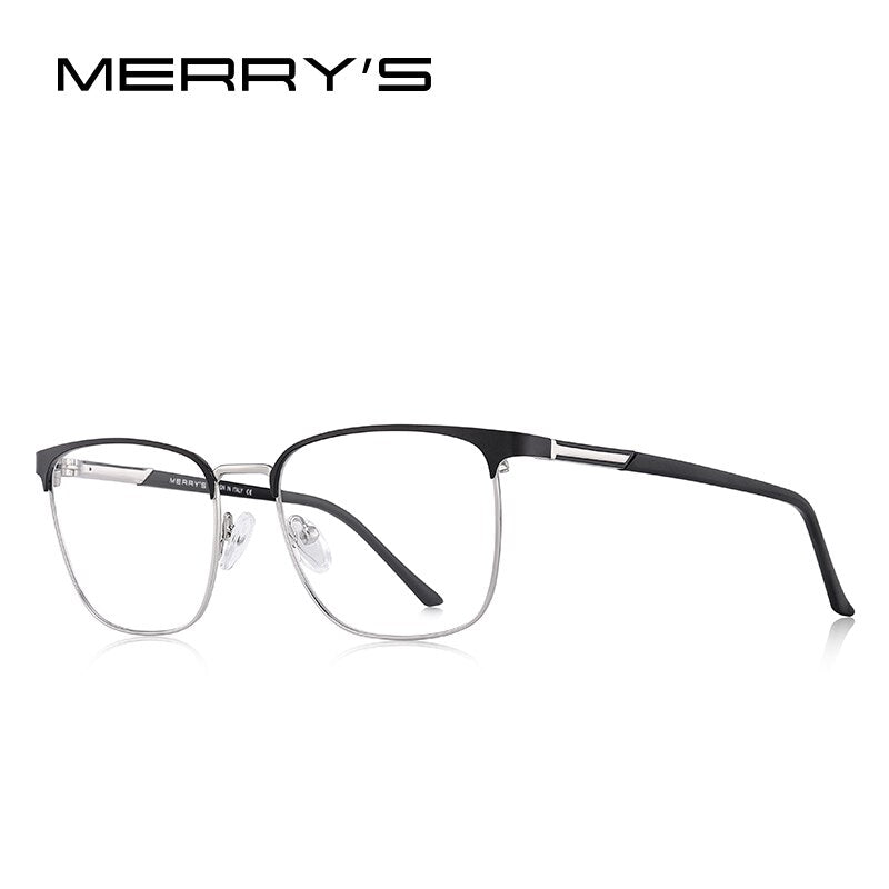 MERRYS DESIGN Men Luxury Alloy Optics Glasses Frames Male Square Ultralight Myopia Prescription Glasses Fashion Style S2058