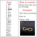 Stainless Steel Custom Name Necklace Personalized Rose Gold Silver Infinity Pendant Friendship Necklace Jewelry Best Friend Gift