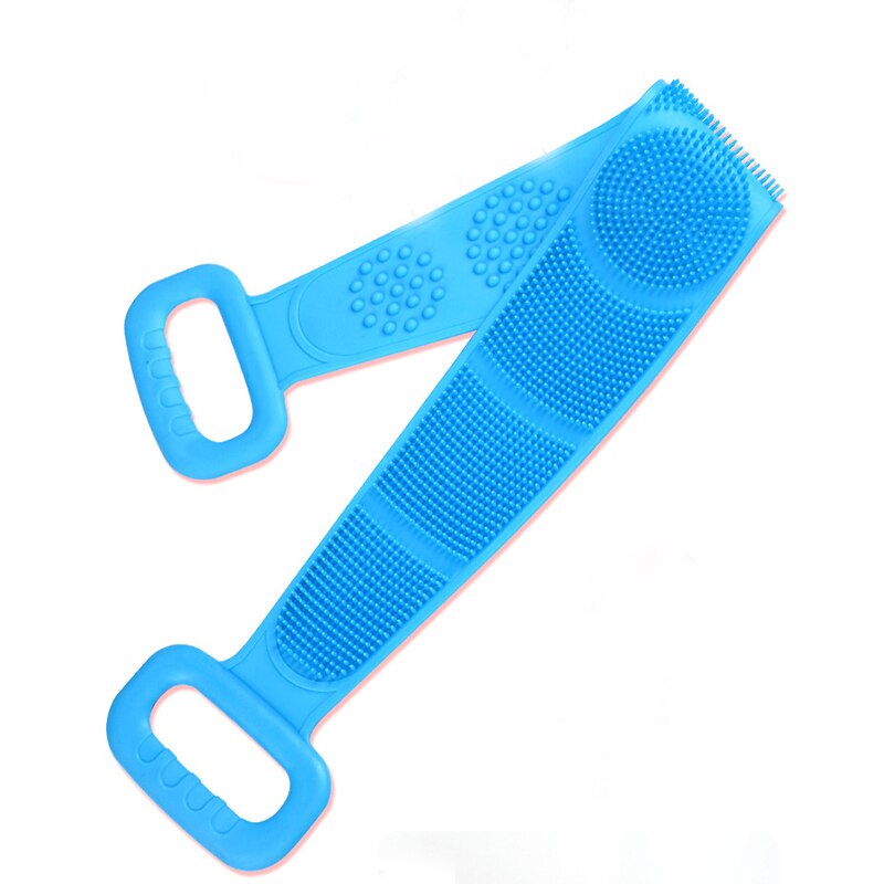 Bath Brushes Towel Soft Silicone Body Brush Bath Belt Exfoliating Massage Back Belt Wash Skin Household Clean Shower Brush