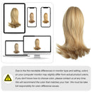 Synthetic Claw Clip In Ponytail Hair Extensions Hairpiece Horse Tail Fake Hair Wavy Blonde False Pigtail With Elastic Band