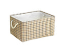 Cube Canvas Fabric Storage Basket Clothes Folding Storage Box For Nursery Underwear Toy Organizer Laundry Basket With Handle