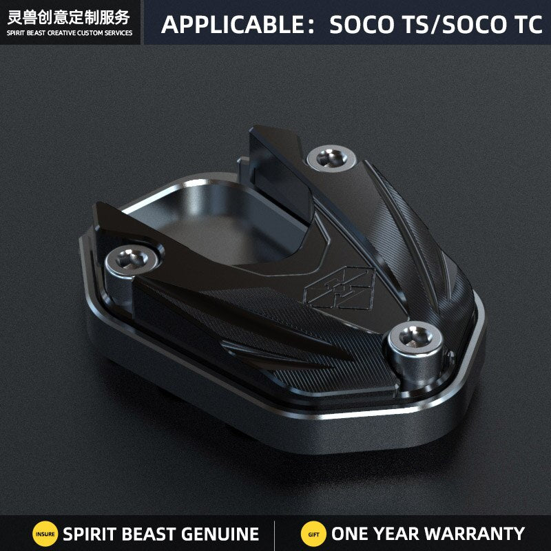 Spirit Beast Motorcycle Foot Support pad Modification Accessories For SOCO TC TS Side Stand Pad Extension Side support pad