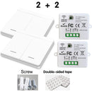 WIFI Mini switch Tuya Smart Life APP Push Button Light Switch RF 433Mhz Wall Panel DIY Relay Module Timer Google Home Alexa