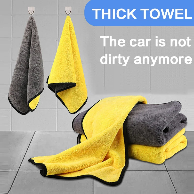 Thicken Car Wash Microfiber Towel Car Cleaning Drying Cloth Paint Care Cloth Detailing Car Wash Towel Cleaning Tools 30*30/60cm