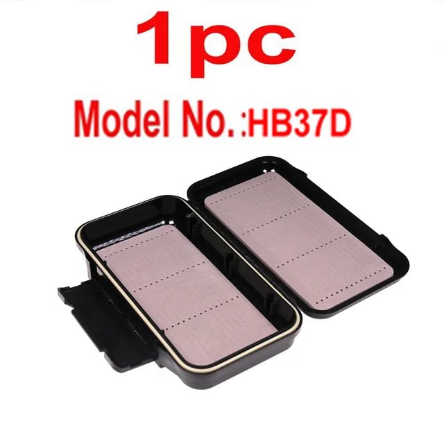 Bimoo 1pc 19.7*11.2cm Porket Streamer Fly Box Waterproof Sturdy Engineer Fishing Box Case with Waterproof Silicone Linear inside