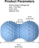 EVA Peanut Massage Ball Double Lacrosse Massage Ball Mobility Ball for Physical Therapy Deep Tissue Massage Tool Back Hand Foot