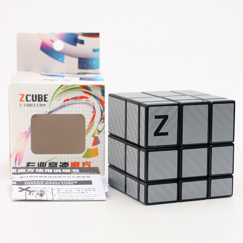 New ZCUBE 3x3 Mirror Cube Magic With Carbon Fiber sticker Educational Cubo magico Toys as a gift children kids maze educational