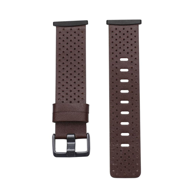 Breathable Leather band For fitbit versa 3 versa 4 smart watch belt With holes cowhide strap for fitbit sense sense 2 watchband
