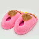 Newly Furry Warm Slippers Big Hairy Unisex Savage Hobbit Feet Plush Home Slippers Halloween Shoes