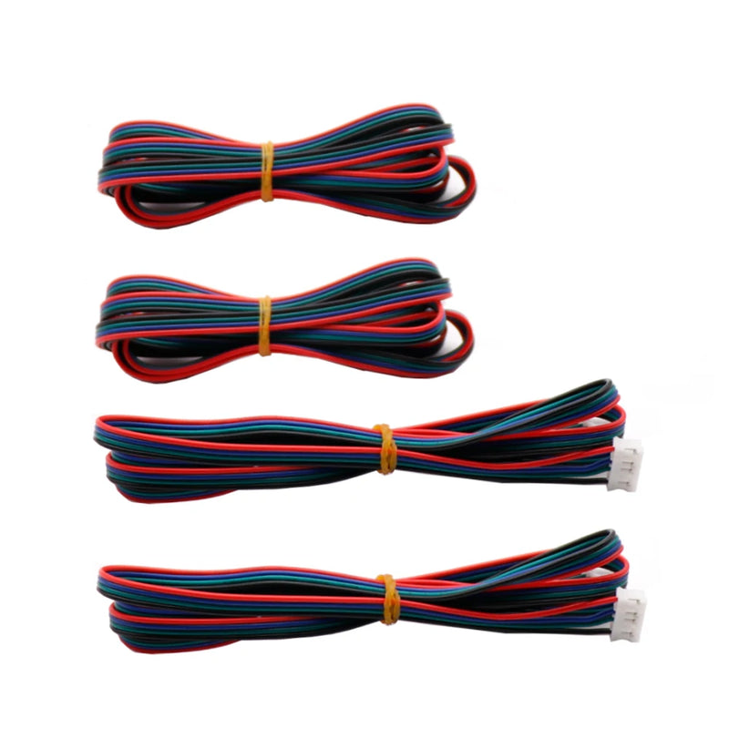 Stepper Motor cables/wire XH2.54 4pin DuPont connector extension to 6pin White Terminal line 3D Printer Parts 50/80/100/150cm