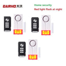 Darho Red Flash Home Shop Security Bell  With Sound Window Door Magnet Sensor Detector Wireless Alarm System+Remote Controller
