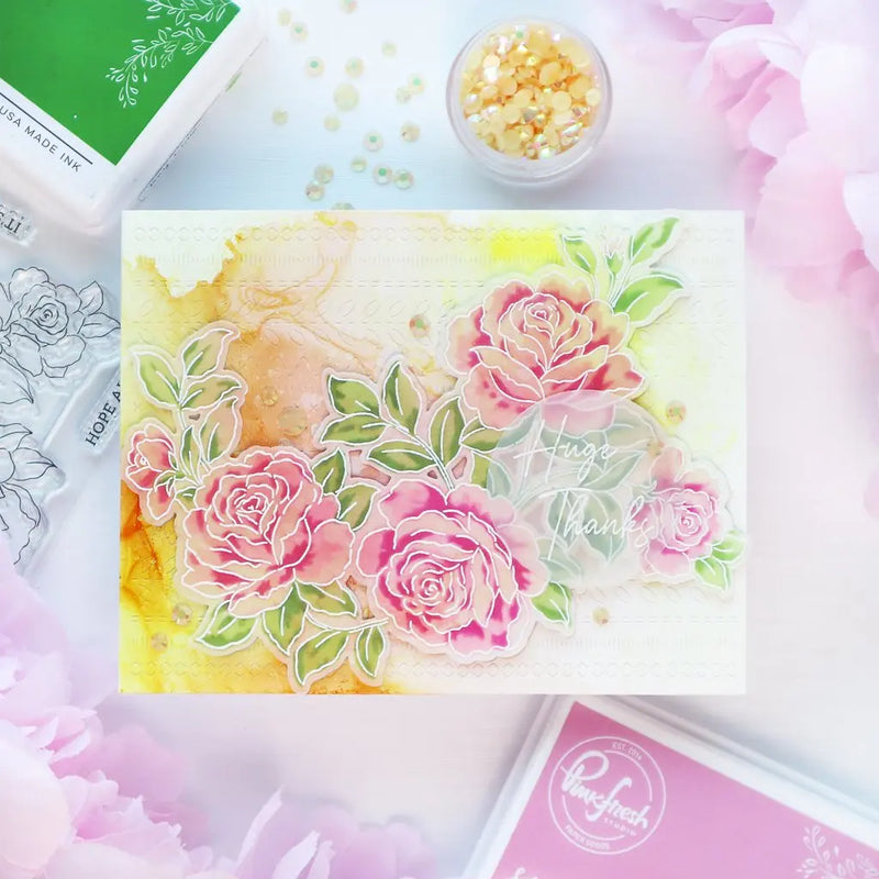 Garden Roses Layering Stencil Flower Stamps And Metal Cutting Dies New Arrival 2021Scrapbook Diary Decoration Embossing Template