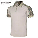 ZOGAA New 2019 Men Polo Tactical Polo Casual Solid Shirts for Men Short Sleeve Top Camouflage Men's Short Sleeve Polo Shirts Men