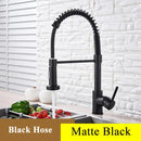 Black Gray Kitchen Sink Faucet Dual Mode Spout Pull Down 360° Rotation Faucet Deck Mounted Hot Cold Water Mixer Tap Torneira
