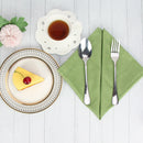 Set of 12 PCS 40x40cm Cotton Linen Blended Cloth Napkins Placemats Soft Dining Table Tea Towels For Home & Events Use