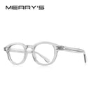 MERRYS DESIGN Classic Acetate Glasses Frame For Men Women Fashion Myopia Prescription Glasses Frames Optical Eyewear S2546