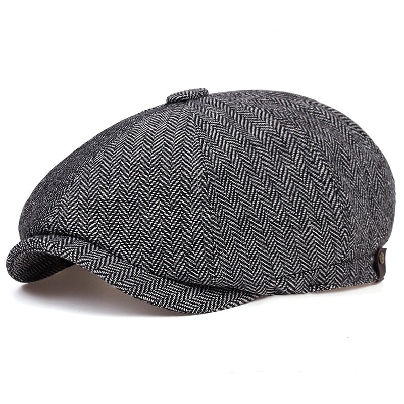 Fashion Wool Newsboy Caps New Men Herringbone Flat Caps Women Coffee British Gatsby Cap Autumn Winter Woolen beret Hat casquette