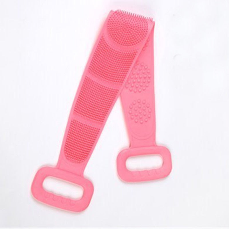 Bath Brushes Towel Soft Silicone Body Brush Bath Belt Exfoliating Massage Back Belt Wash Skin Household Clean Shower Brush