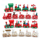 Wooden/Plastic Train Christmas Ornament Merry Christmas Decoration For Home 2024 Xmas Gifts Noel Natal Navidad New Year 2025