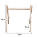 Nordic Style Wooden Baby Gym Nursery Sensory Toys Gantry Foldable Baby Play Gym Frame Activity Center Hanging Bar Newborn Gift