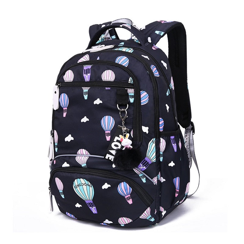 Fengdong kids school backpack child bag waterproof nylon printing backpack for children school bags for teenage girls schoolbag