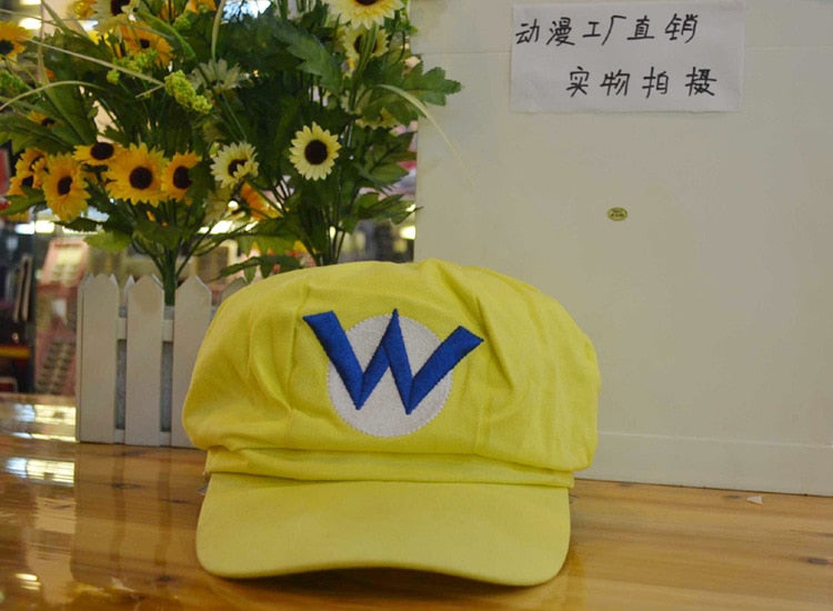 Anime Super Hat Cap Luigi Bros Letter Printed Cosplay Cartoon Baseball Costume for Adult Hats Waluigi Wario Odyssey Cappy 3D Hat