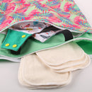 HappyFlute Lager Size Polyester PUL Waterproof Baby Bags for Mom Baby Stroller Use 40*70cm Big Size Double Packet Diaper Wet Bag