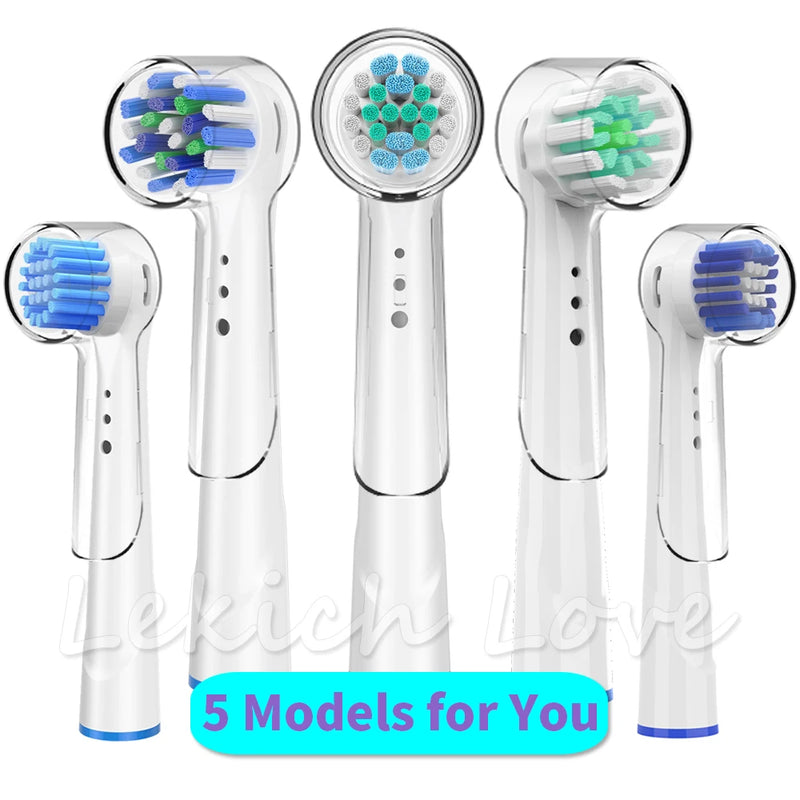 Replacement Toothbrush Heads with Protecting Covers for Oral B Electric Toothbrush to Keep Healthy Brushing and Hygienic Storage