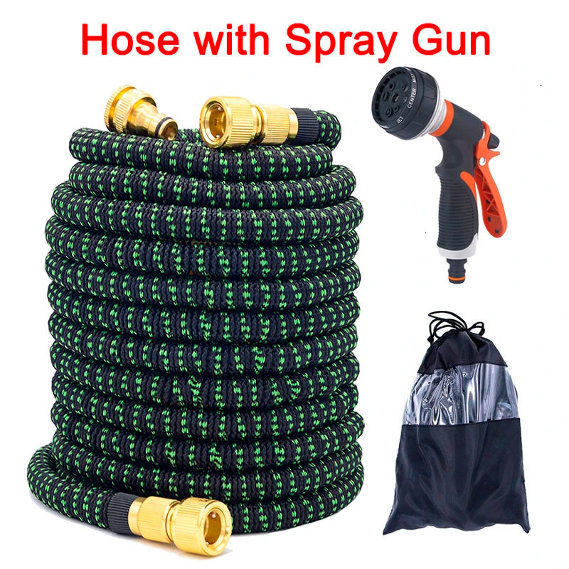 Free Shipping Garden Expandable Hose Pipe Water Hose Magic Hose Flexible Watering Hose Car Washing Hose Plastic With Spray Gun