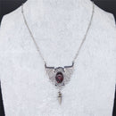 Gothic Vampire Bat Wing Stainless Steel Necklace for Women Silver Color Witchy Gift Necklaces Hip Hop Jewelry Chain N4031S02