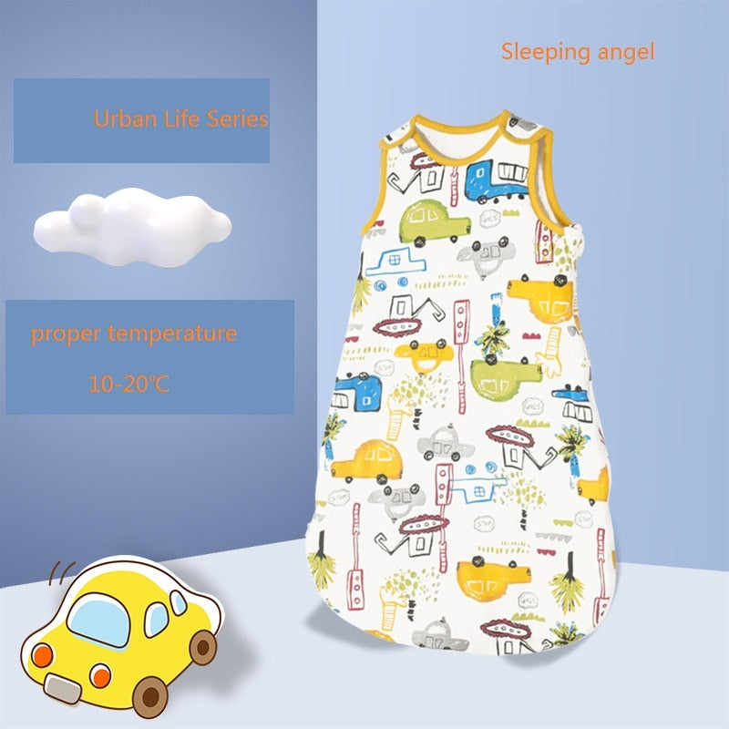 HappyFlute 10-20℃ 3Size Cotton Fabric Unisex Swaddling Vest Children&